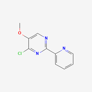 molecular formula C10H8ClN3O B1272417 4-氯-5-甲氧基-2-(2-吡啶基)嘧啶 CAS No. 321432-82-0