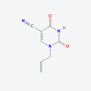 molecular formula C8H7N3O2 B1272436 1-Allyl-2,4-dioxo-1,2,3,4-tetrahydro-5-pyrimidinecarbonitrile CAS No. 25855-27-0