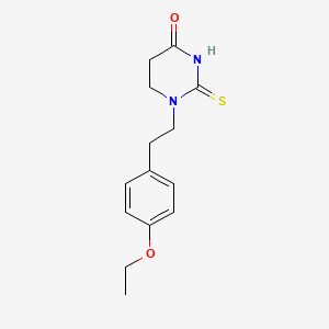 4(1H)-Pyrimidinone, tetrahydro-1-(2-(4-ethoxyphenyl)ethyl)-2-thioxo-