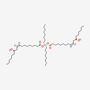 9-Octadecen-7-ol, 18,18'-((dioctylstannylene)bis(oxy))bis(18-oxo-, (7R,7'R,9Z,9'Z)-