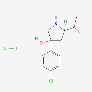 3-(p-Chlorophenyl)-5-isopropyl-3-pyrrolidinol hydrochloride