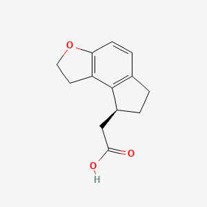 (S)-2-(1,6,7,8-tetrahydro-2H-indeno[5,4-b]furan-8-yl)acetic acid