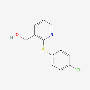 molecular formula C12H10ClNOS B1272453 {2-[(4-Chlorophenyl)sulfanyl]-3-pyridinyl}methanol CAS No. 51723-83-2