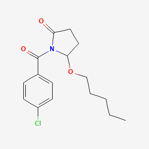 (+-)-1-(4-Chlorobenzoyl)-5-(pentyloxy)-2-pyrrolidinone