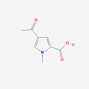 molecular formula C8H9NO3 B1272455 4-乙酰基-1-甲基-1H-吡咯-2-羧酸 CAS No. 339011-93-7