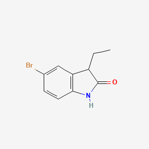 molecular formula C10H10BrNO B1272487 5-Bromo-3-ethyl-1,3-dihydro-indol-2-one CAS No. 304876-05-9