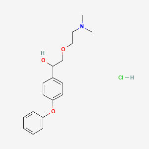 alpha-((2-(Dimethylamino)ethoxy)methyl)-4-phenoxybenzenemethanol hydrochloride