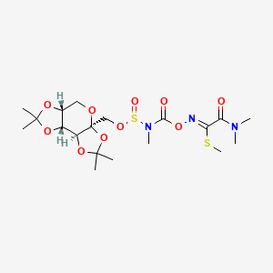 methyl (1Z)-2-(dimethylamino)-N-[methyl-[[(1R,2S,6S,9R)-4,4,11,11-tetramethyl-3,5,7,10,12-pentaoxatricyclo[7.3.0.02,6]dodecan-6-yl]methoxysulfinyl]carbamoyl]oxy-2-oxoethanimidothioate