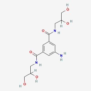 molecular formula C14H21N3O6 B1272496 5-Amino-N,N'-bis(2,3-dihydroxypropyl)isophthalamide CAS No. 76820-35-4