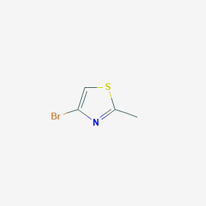 molecular formula C4H4BrNS B1272499 4-Bromo-2-methylthiazole CAS No. 298694-30-1