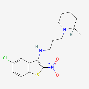 N-(5-Chloro-2-nitrobenzo(b)thien-3-yl)-2-methylpiperidinepropanamine