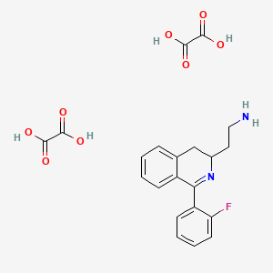 2-[1-(2-fluorophenyl)-3,4-dihydroisoquinolin-3-yl]ethanamine;oxalic acid