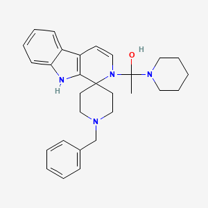 1-(1'-benzylspiro[9H-pyrido[3,4-b]indole-1,4'-piperidine]-2-yl)-1-piperidin-1-ylethanol