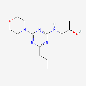 2-Propanol, 1-((4-(4-morpholinyl)-6-propyl-1,3,5-triazin-2-yl)amino)-, (S)-