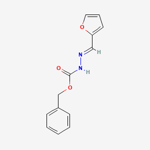 Hydrazinecarboxylic acid, (2-furanylmethylene)-, phenylmethyl ester