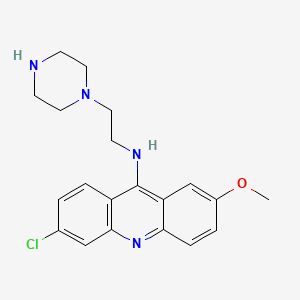 9-Acridinamine, 6-chloro-2-methoxy-N-(2-(1-piperazinyl)ethyl)-