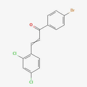 molecular formula C15H9BrCl2O B1272541 1-(4-溴苯基)-3-(2,4-二氯苯基)丙-2-烯-1-酮 CAS No. 918496-04-5