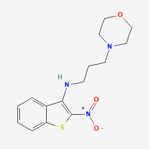 4-Morpholinepropanamine, N-(2-nitrobenzo(b)thien-3-yl)-