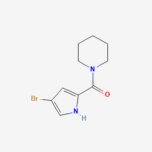 molecular formula C10H13BrN2O B1272555 (4-Bromo-1H-pyrrol-2-yl)(piperidin-1-yl)methanone CAS No. 900019-45-6