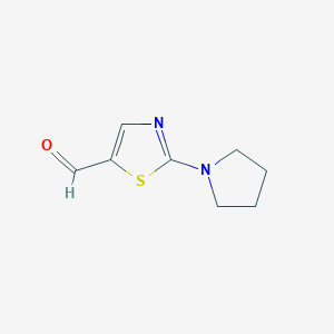 molecular formula C8H10N2OS B1272579 2-Pyrrolidin-1-yl-1,3-thiazole-5-carbaldehyde CAS No. 900015-48-7