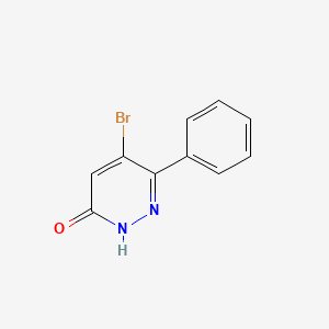 molecular formula C10H7BrN2O B1272586 5-溴-6-苯基哒嗪-3(2H)-酮 CAS No. 90766-97-5