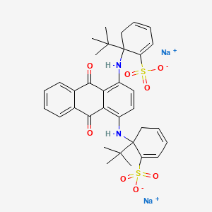 Disodium 2,2'(or 3,3')-((9,10-dihydro-9,10-dioxoanthracene-1,4-diyl)diimino)bis((tert-butyl)benzenesulphonate)