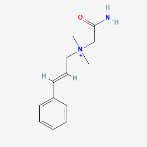 N-(2-Amino-2-oxoethyl)-N,N-dimethyl-3-phenyl-2-propen-1-aminium