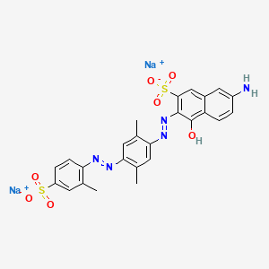 Disodium 7-amino-3-((2,5-dimethyl-4-((2-methyl-4-sulphonatophenyl)azo)phenyl)azo)-4-hydroxynaphthalene-2-sulphonate