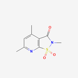 Isothiazolo(5,4-b)pyridin-3(2H)-one, 2,4,6-trimethyl-, 1,1-dioxide