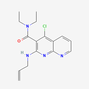 1,8-Naphthyridine-3-carboxamide, 4-chloro-N,N-diethyl-2-(2-propenylamino)-