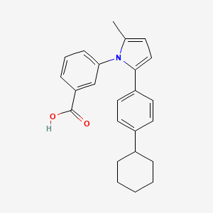 3-(2-(4-Cyclohexylphenyl)-5-methyl-1H-pyrrol-1-yl)benzoic acid