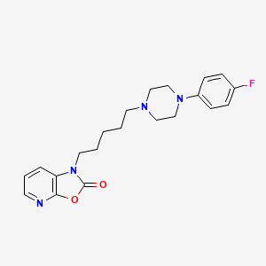 Oxazolo(5,4-b)pyridin-2(1H)-one, 1-(5-(4-(4-fluorophenyl)-1-piperazinyl)pentyl)-