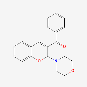 (2-(4-Morpholinyl)-2H-1-benzopyran-3-yl)phenylmethanone