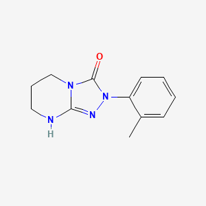 5,6,7,8-Tetrahydro-2-(methylphenyl)-1,2,4-triazolo(4,3-a)pyrimidin-3(2H)-one