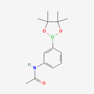 molecular formula C14H20BNO3 B1272637 N-(3-(4,4,5,5-四甲基-1,3,2-二氧杂硼环-2-基)苯基)乙酰胺 CAS No. 480424-93-9