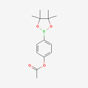 B1272640 4-(4,4,5,5-Tetramethyl-1,3,2-dioxaborolan-2-yl)phenyl acetate CAS No. 480424-70-2