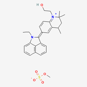 1-Ethyl-2-(1,2,3,4-tetrahydro-1-(2-hydroxyethyl)-2,2,4-trimethyl-6-quinolyl)benz(cd)indolium methyl sulphate