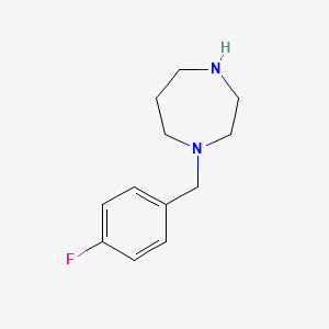 molecular formula C12H17FN2 B1272647 1-(4-氟苄基)-1,4-二氮杂环戊烷 CAS No. 76141-89-4
