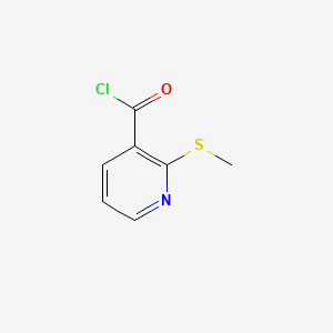 molecular formula C7H6ClNOS B1272650 2-(甲硫基)烟酰氯 CAS No. 97936-43-1