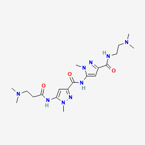 N-(2'-Dimethylaminoethyl)-5-(5-((3''-dimethylaminopropionyl)-amino)-1-methylpyrazol-3-yl-carbonylamino)-1-methylpyrazole-3-carboxamide