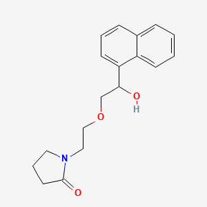 1-(2-(2-Hydroxy-2-(1-naphthalenyl)ethoxy)ethyl)-2-pyrrolidinone