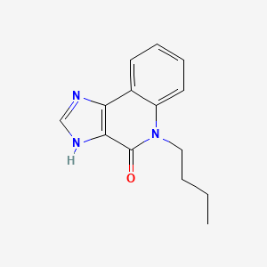 4H-Imidazo(4,5-c)quinolin-4-one, 1,5-dihydro-5-butyl-