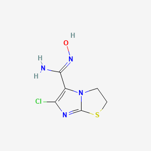 Imidazo(2,1-b)thiazole-5-carboximidamide, 2,3-dihydro-6-chloro-N-hydroxy-