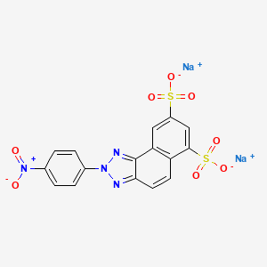 2H-Naphtho(1,2-d)triazole-6,8-disulfonic acid, 2-(4-nitrophenyl)-, disodium salt