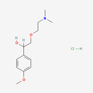 alpha-((2-(Dimethylamino)ethoxy)methyl)-4-methoxybenzenemethanol hydrochloride