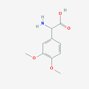 molecular formula C10H13NO4 B1272674 2-amino-2-(3,4-dimethoxyphenyl)acetic Acid CAS No. 91819-11-3