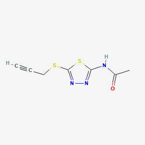 N-[5-(2-Propynylthio)-1,3,4-thiadiazol-2-YL]acetamide