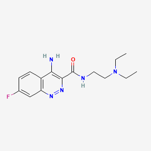 3-Cinnolinecarboxamide, 4-amino-N-(2-(diethylamino)ethyl)-7-fluoro-