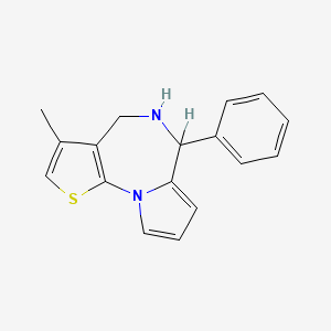 5,6-Dihydro-3-methyl-6-phenyl-4H-pyrrolo(1,2-a)thieno(3,2-f)(1,4)diazepine