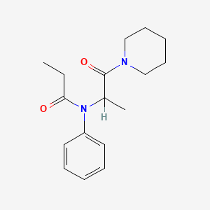 N-(1-(Piperidinocarbonyl)ethyl)propionanilide